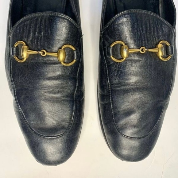 Gucci Horsebit Classic Italian Leather Loafer Slipper 407314 Black Size 9 /US 11 - Picture 3 of 12